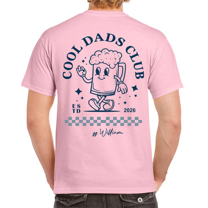 Personalized Funny Cool Dads Club Backside Shirt, Custom Name Bright Tee, Father's Day Gift 684871