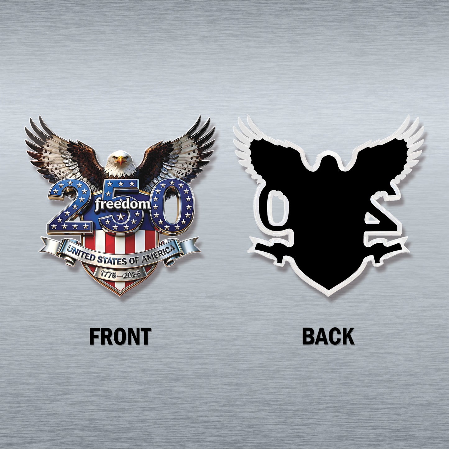 USA 250 Years Anniversary Fridge Magnet, Freedom Eagle 1776–2026 Magnet, Patriotic 4th of July Magnet 684125