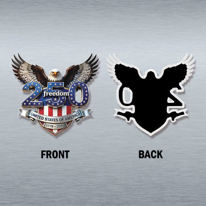 USA 250 Years Anniversary Fridge Magnet, Freedom Eagle 1776–2026 Magnet, Patriotic 4th of July Magnet 684125