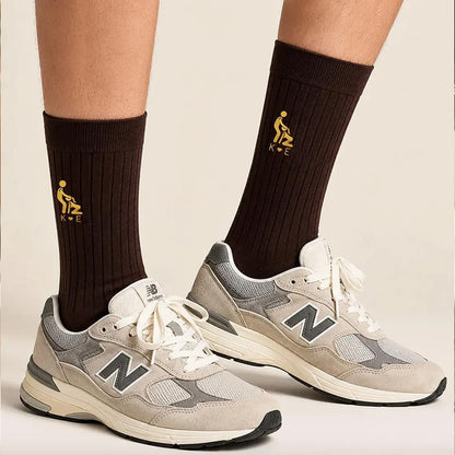 Personalized Embroidered Funny Socks, Custom Couple Adult Socks, Christmas Gift for Husband Boyfriend 686261 WFD