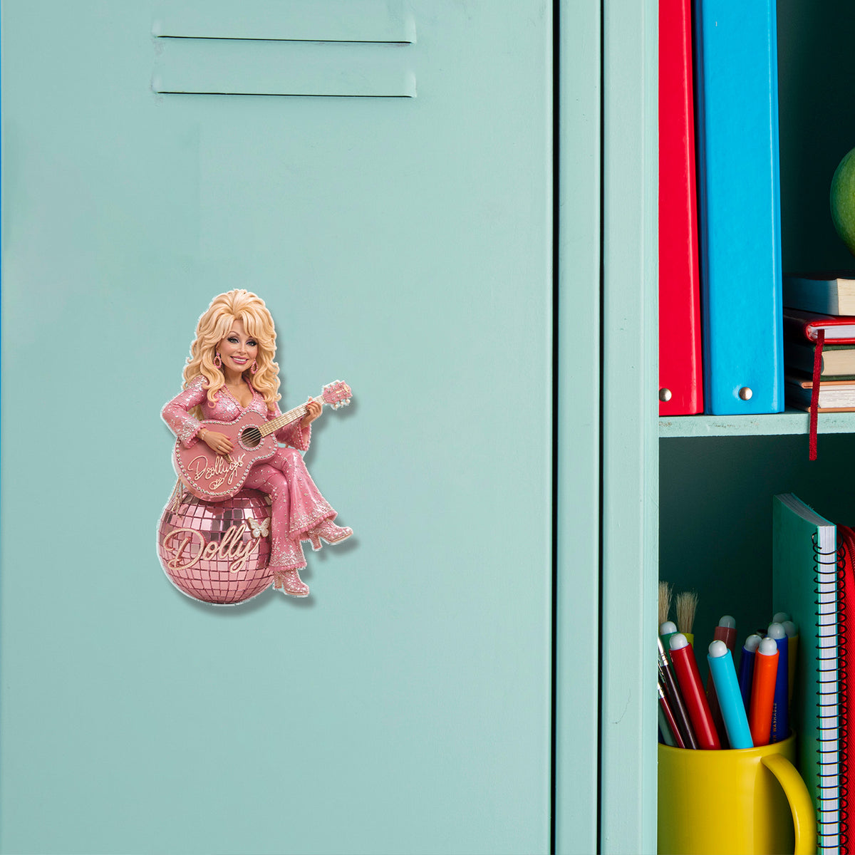 Dolly Parton Fridge Magnet, Pink Disco Ball Country Music Magnet, Dolly Fan Christmas Gift 686094
