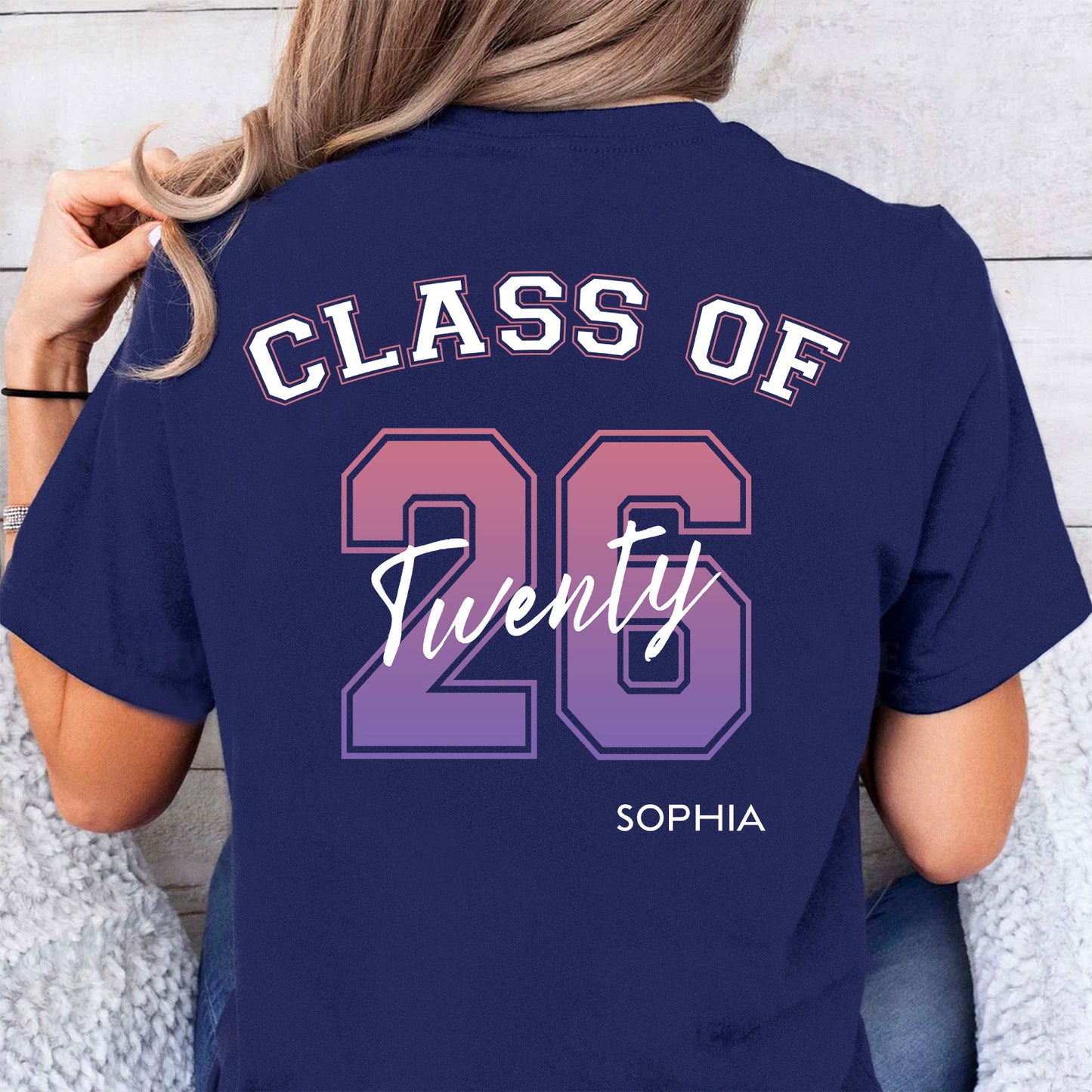 Class Of 2026 Personalized Custom Backside Shirt C394