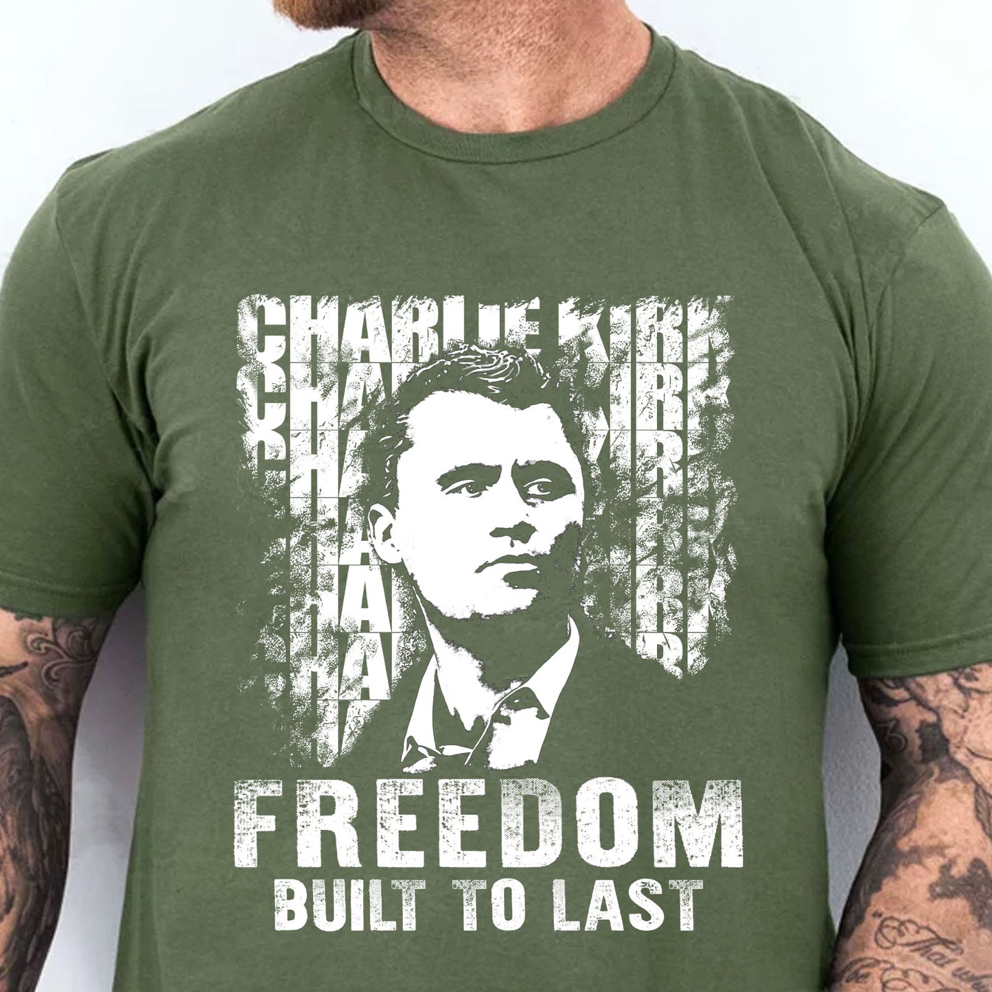 Charlie Kirk Freedom Built to Last Shirt, Charlie Kirk Memorial T-Shirt, Patriotic Tribute Tee 686009