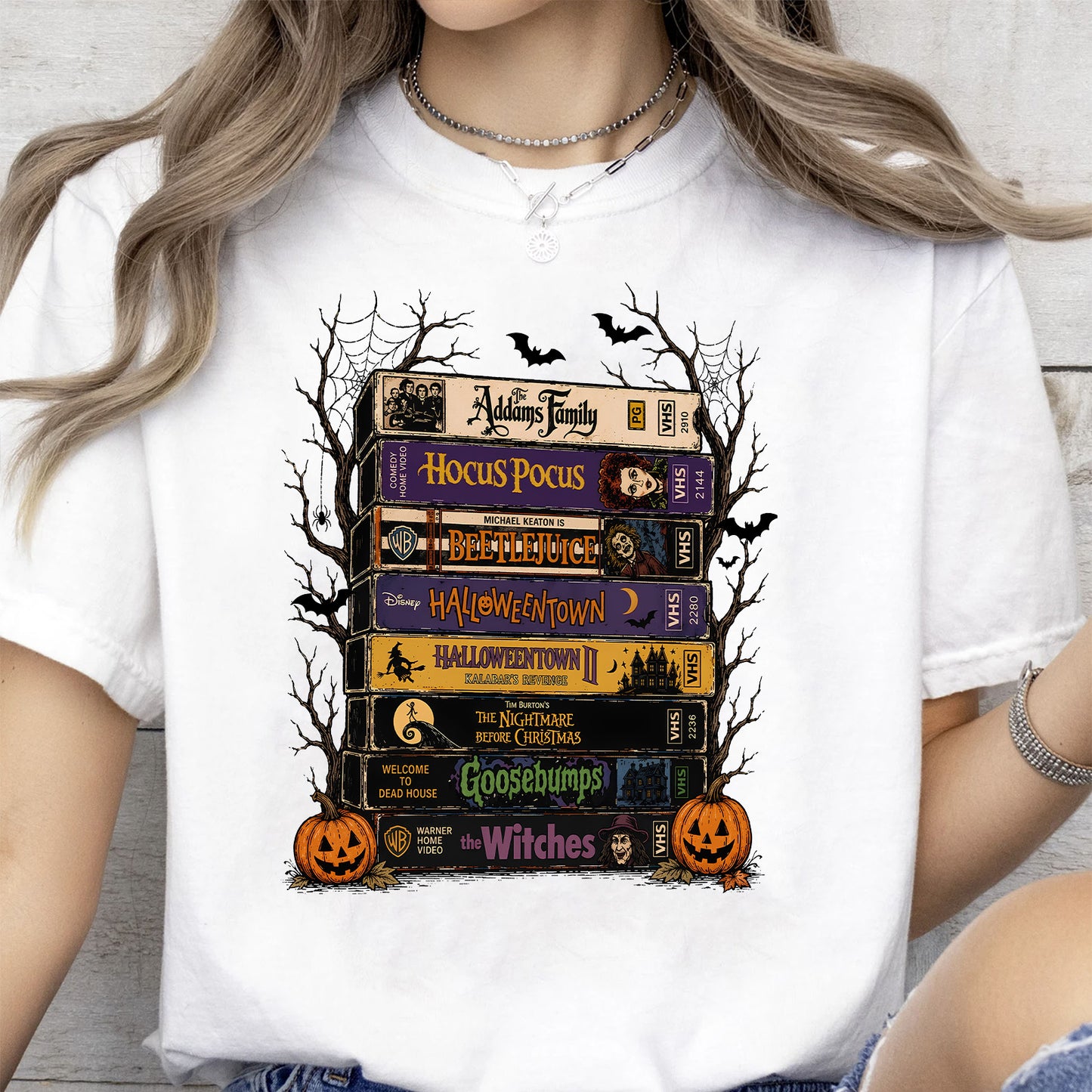 Vintage Halloween VHS Shirt, Retro Spooky Season Tee, Classic Horror Movie Graphic Shirt, Halloween Tee 685661