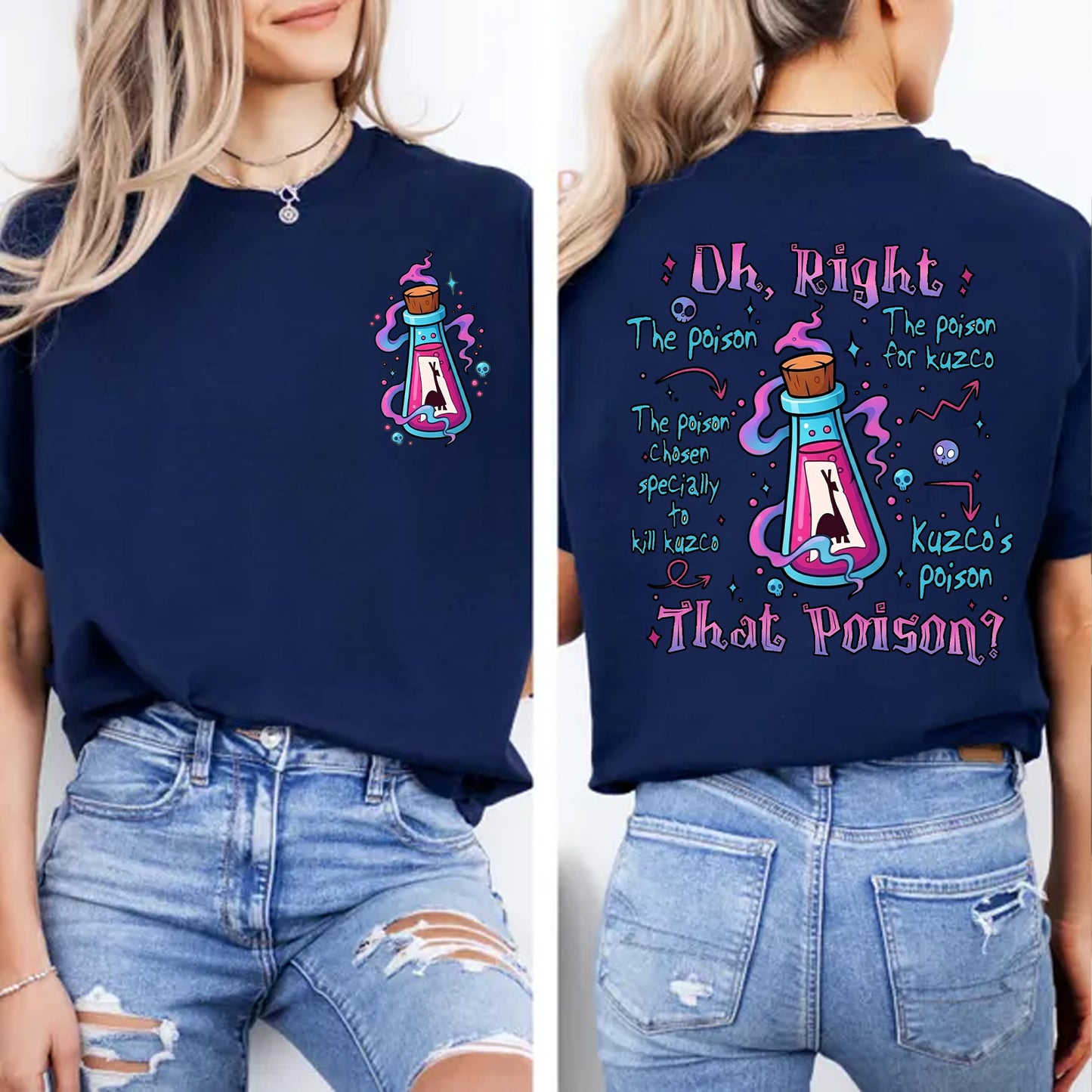Oh Right That Poison Pocket & Back Shirt, Funny Llama Poison Graphic Tee, Vintage Cartoon Shirt 685664