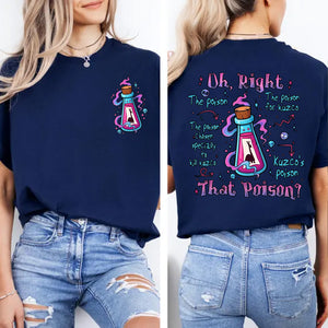 Oh Right That Poison Pocket & Back Shirt, Funny Llama Poison Graphic Tee, Vintage Cartoon Shirt 685664