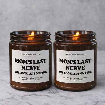 Funny Mom Candle “Mom’s Last Nerve” Gift, Scented Soy Candle for Mom, Mothers Day Gift 684860