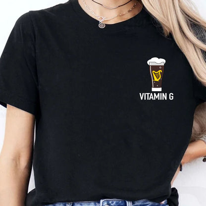 Vitamin G Guinness St. Patrick’s Day Pocket Shirt | Funny Beer T-Shirt | Irish Pub Party Tee for Beer Lovers 684330