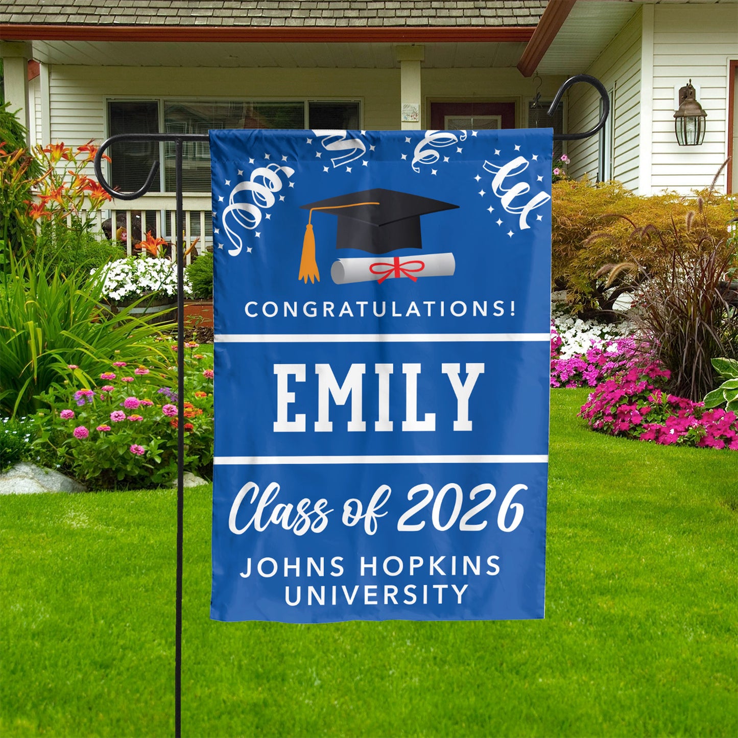 Congratulations Graduate - Graduation gift 2026 - Senior 2026 - Class Of 2026 - Personalized Graduation Garden Flag C727