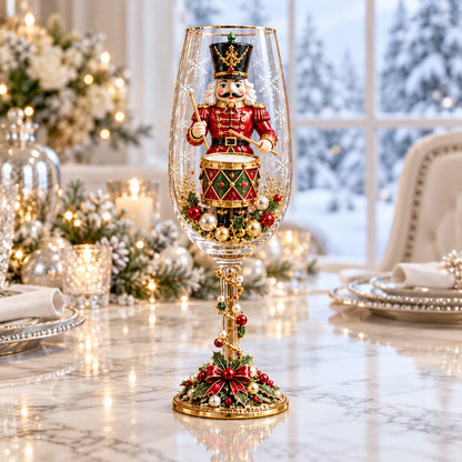 Christmas Stemless Champagne Glasses Set, Festive Holiday Drinking Glasses, Christmas Gift Set 686696 WFD