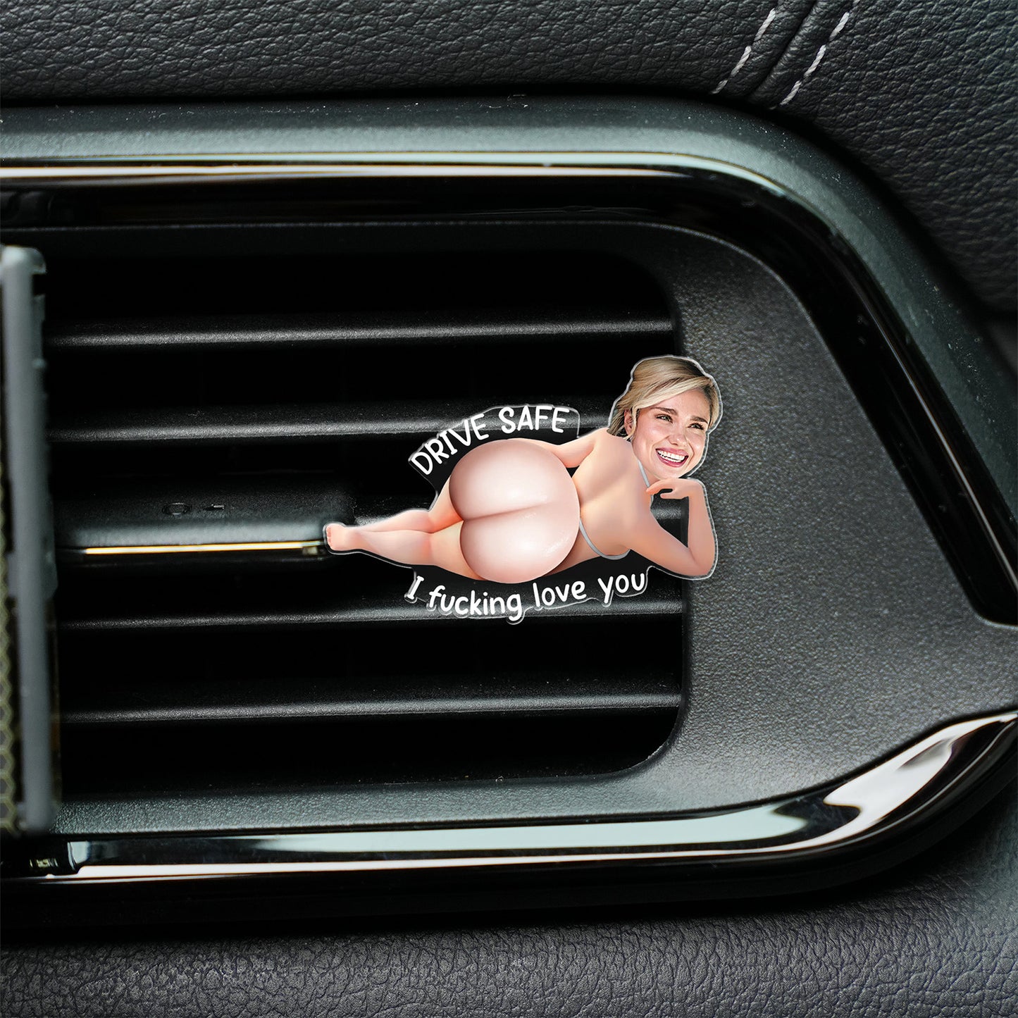 Custom Photo Acrylic Car Visor Clip, Personalized Drive Safe Gift for Him, Funny Anniversary Car Accessory 685598