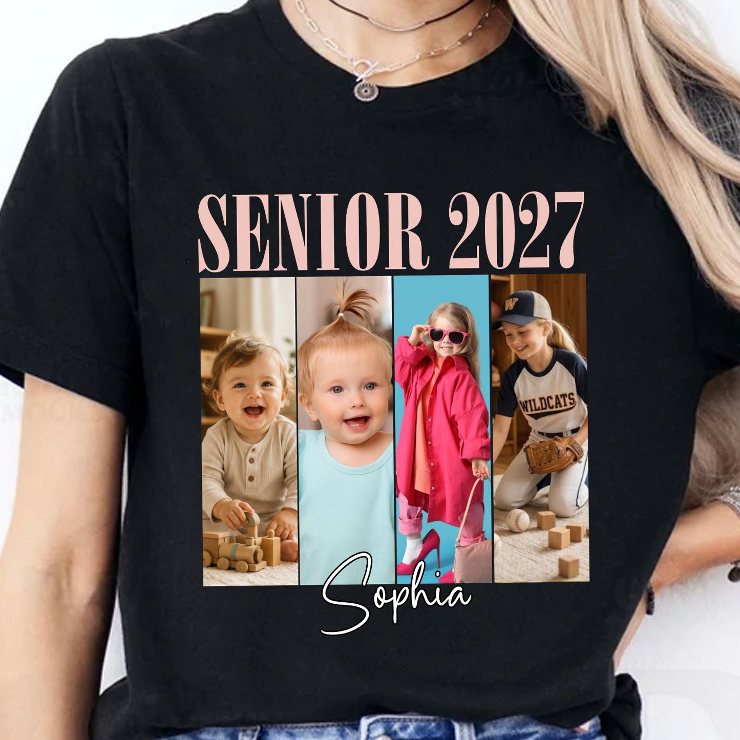 Custom Photo Senior 2027 Shirt, Personalized Class of 2027 Graduation Tee, Senior Keepsake Gift 685724