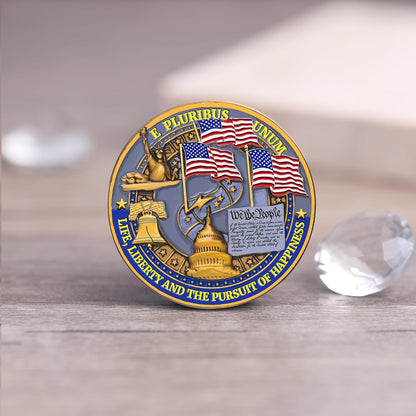 USA 250 Years of Freedom Commemorative Coin | Patriotic Eagle US Flag 1776–2026 Coin 684631