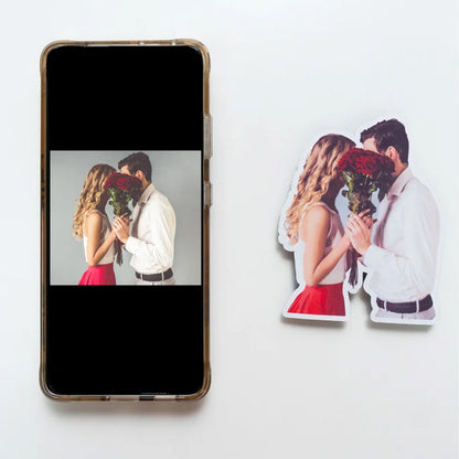 Custom Shaped Fridge Magnet Photo Prints | Personalized Family, Couple, Pet, Dog, Cat Fridge Magnets 683928