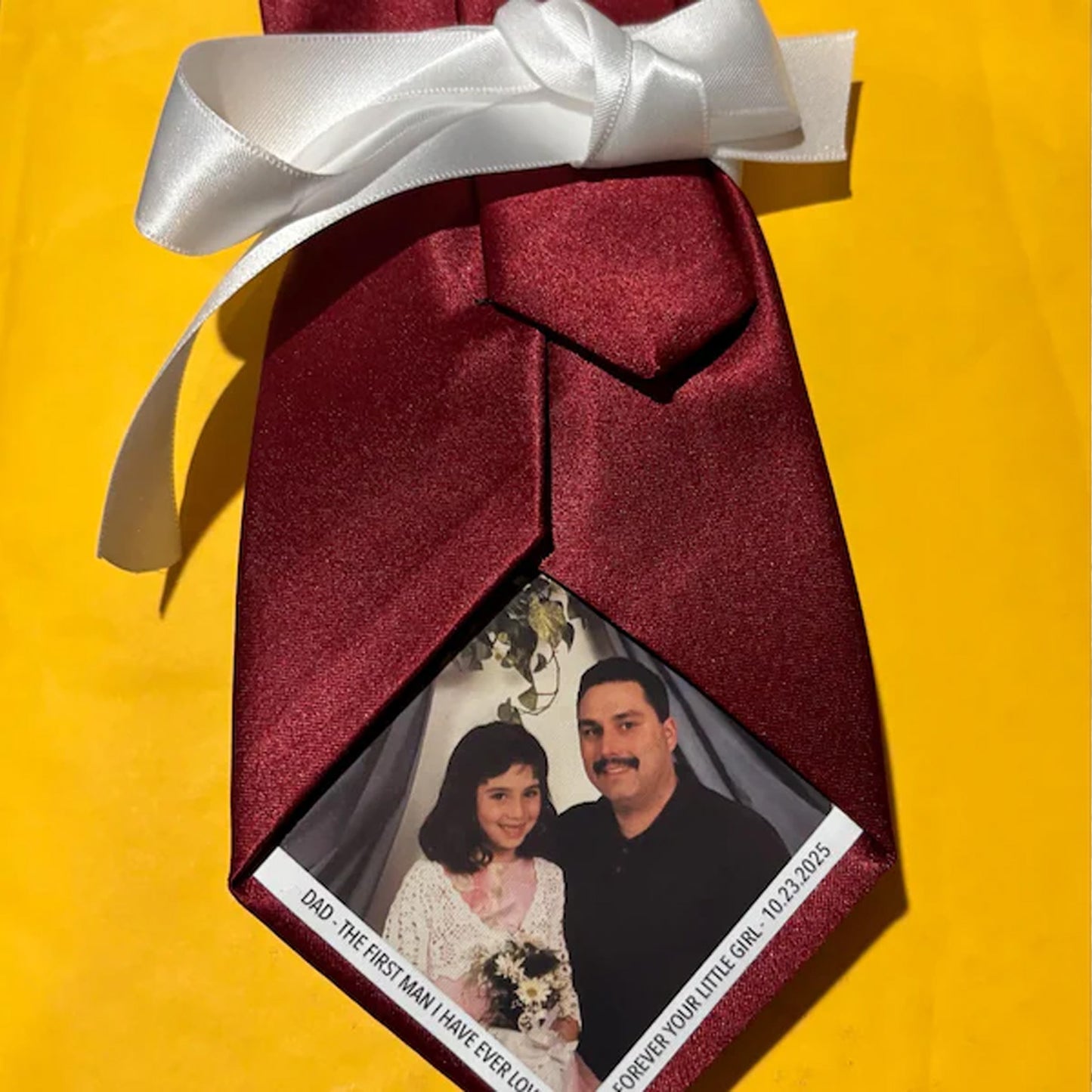 Custom Photo Tie Patch | Father of the Bride, Groom Gift | Father’s Day Gift | Personalized Photo Patch for Tie 684698