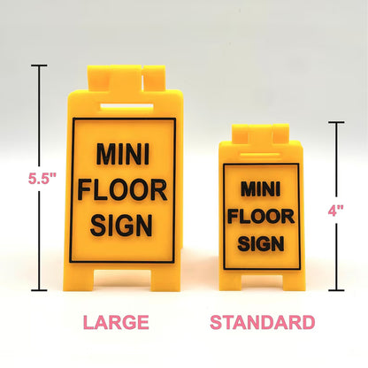 Custom Mini Floor Sign, Personalized Mini Desk Sign for Office, Home, or Business, Gift for Coworker 683802
