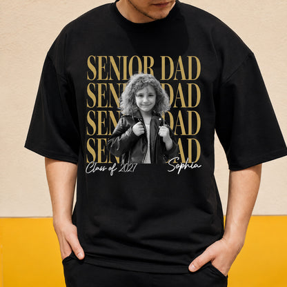 Personalized Senior Mom Shirt, Custom Photo Class of 2027 Graduation Shirt, Proud Parent Graduation Gift 685654 WFD