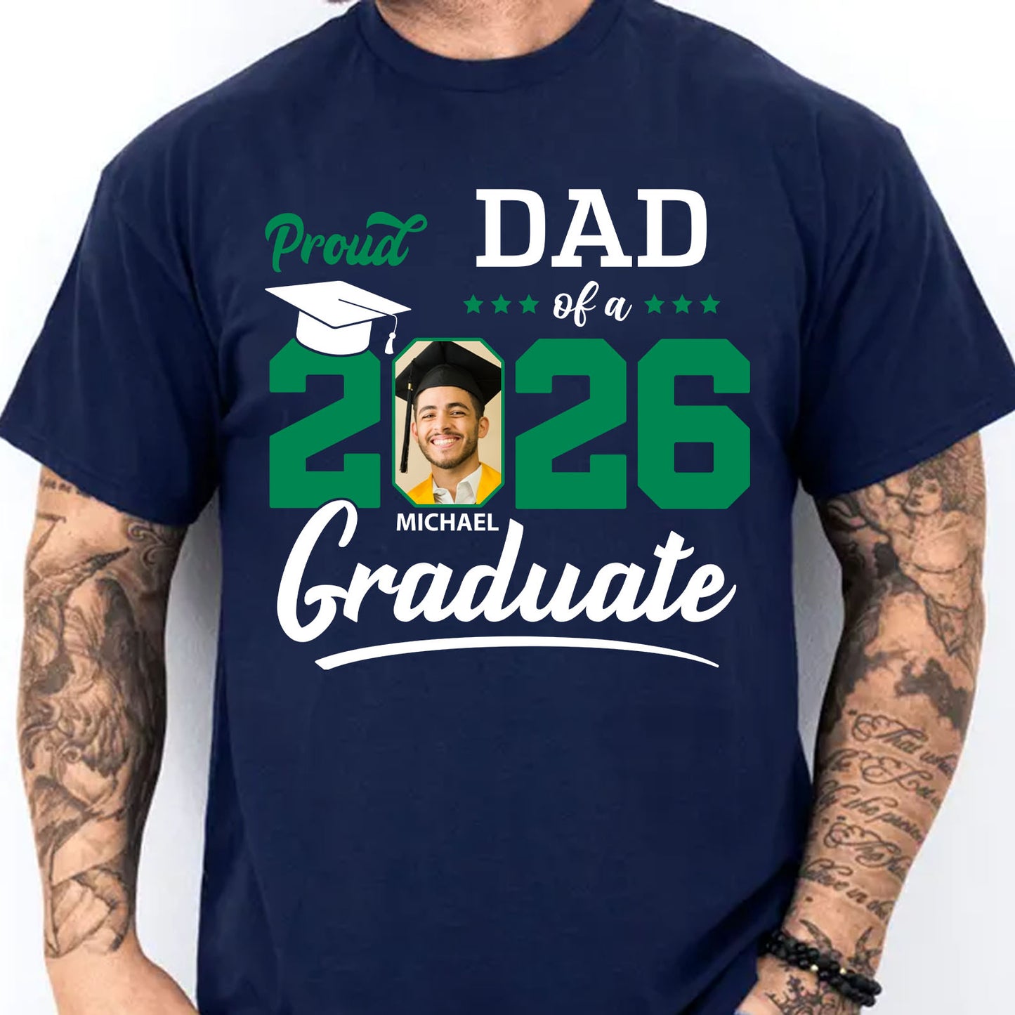 Personalized Proud Family Graduation 2026 Upload Photo Shirt C534