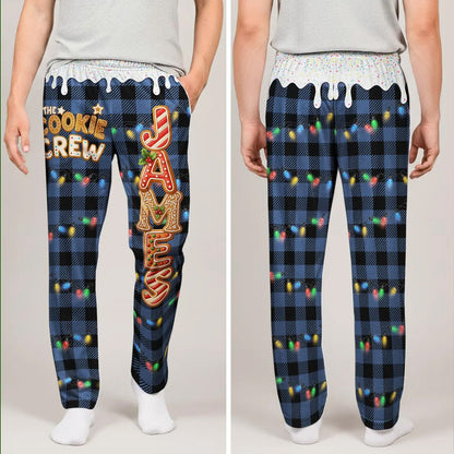Personalized Cookie Crew Pajama Pants, Custom Name Christmas PJs, Matching Family Holiday Gift 686272 WFD