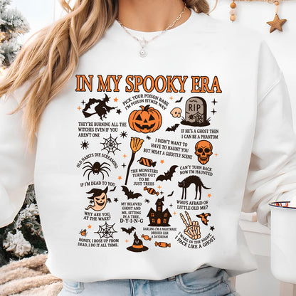 In My Spooky Era Halloween Shirt, Vintage Spooky Season Graphic Tee, Funny Fall Gift for Friends 685660