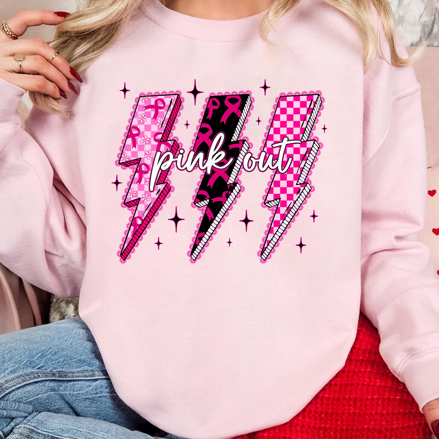 October We Wear Pink Shirt, Breast Cancer Awareness T-Shirt, Pink Out Shirt, Pink Ribbon Tee 683314-5