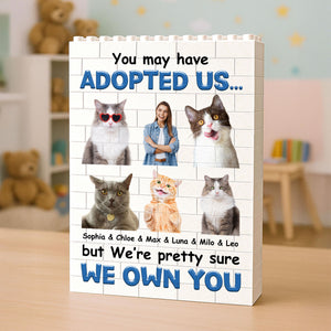 Custom Photo Cat Building Brick Blocks | You May Have Adopted Me… | Personalized Gift for Cat Lovers 684296