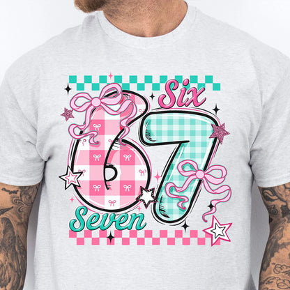 Six Seven 6 7 Valentine’s Day Sweatshirt | Trendy Valentine Meme Viral Shirt | Meme 67 Couple Tee 683924