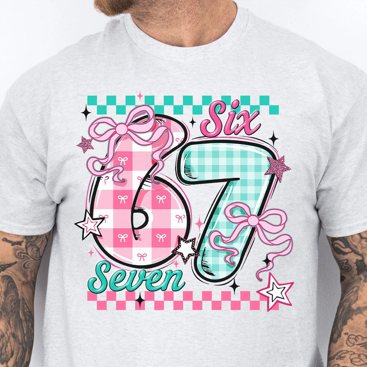 Six Seven 6 7 Valentine’s Day Sweatshirt | Trendy Valentine Meme Viral Shirt | Meme 67 Couple Tee 683924