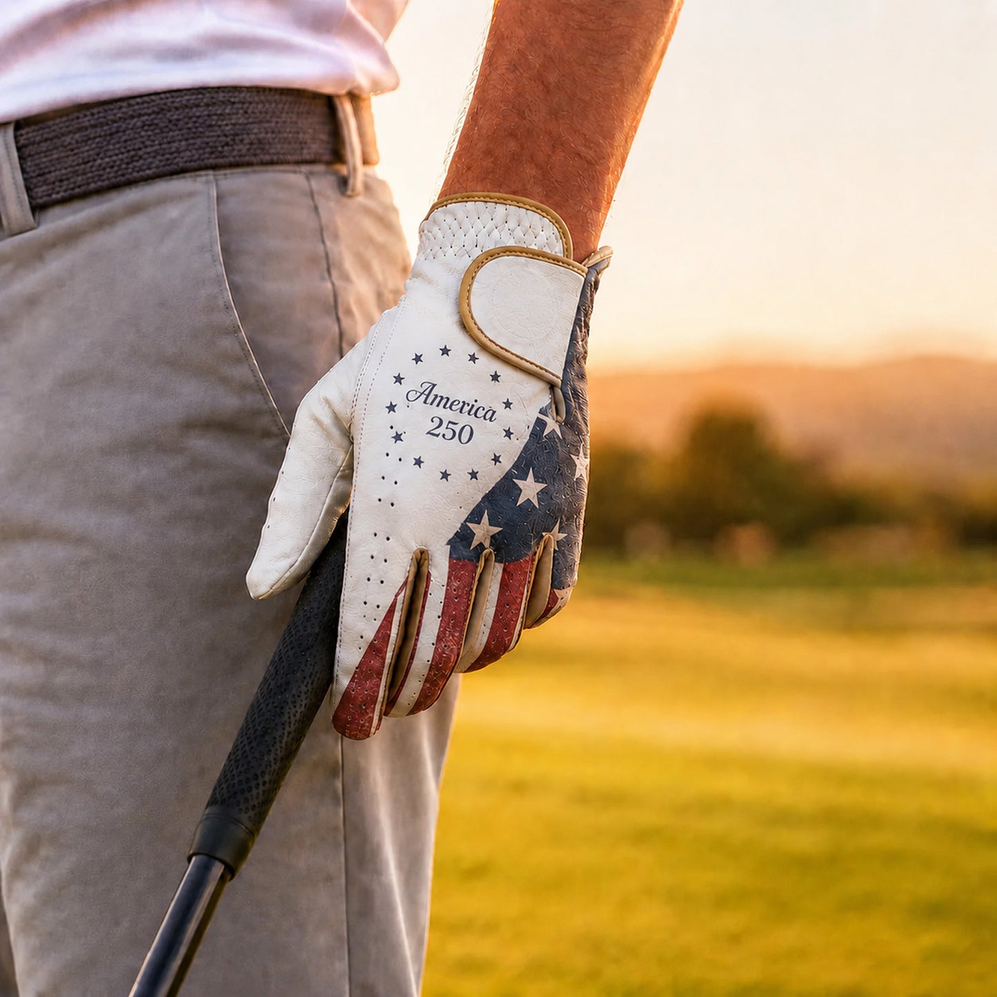 250 Years Of America Patriotic Golf Glove, USA Flag Golf Glove, 1776–2026 Golf Gift for Men & Women 685645 WFD