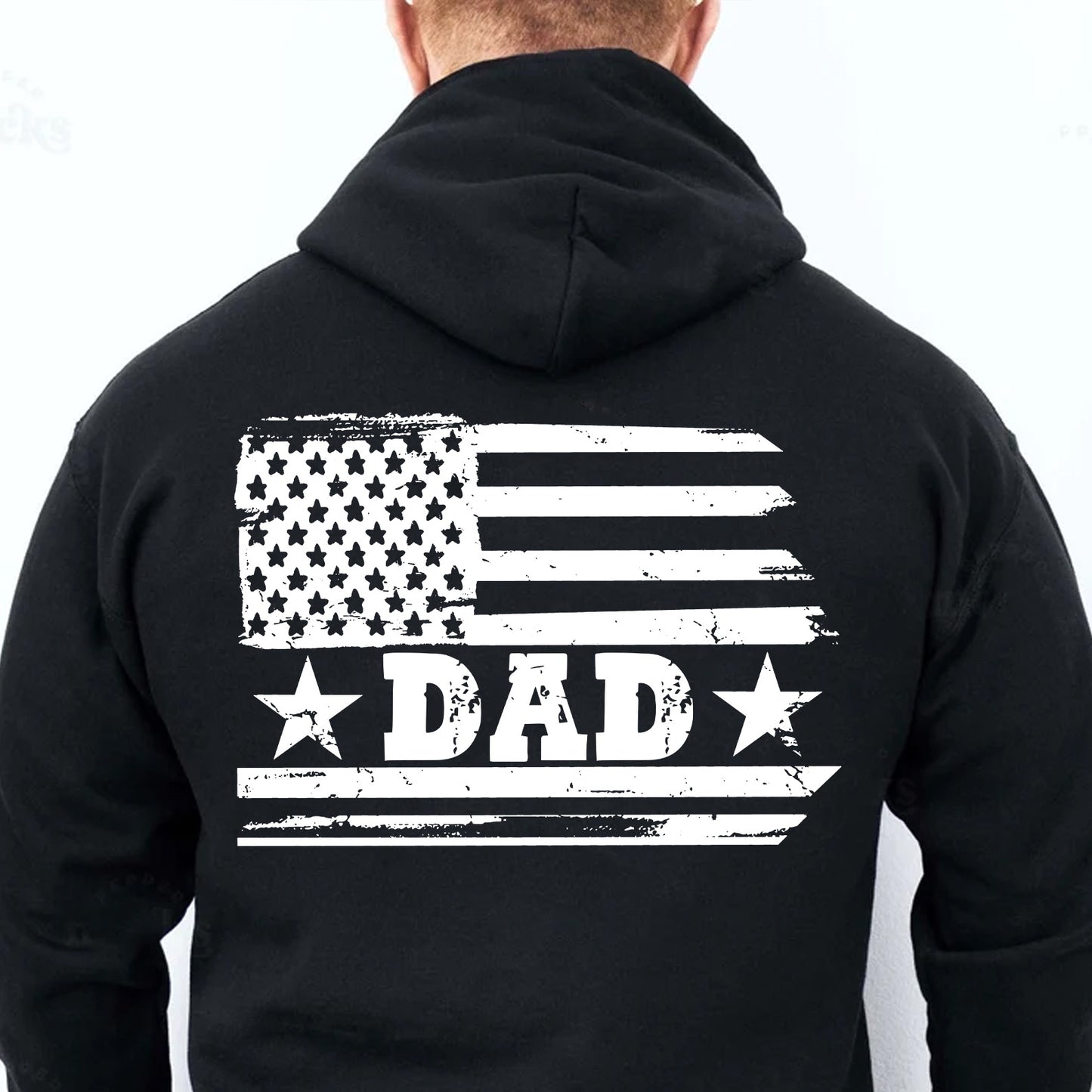 Personalized USA 250 Years Backside Shirt, Custom Name Patriotic Flag Dark Tee, 4th of July T-Shirt 684942