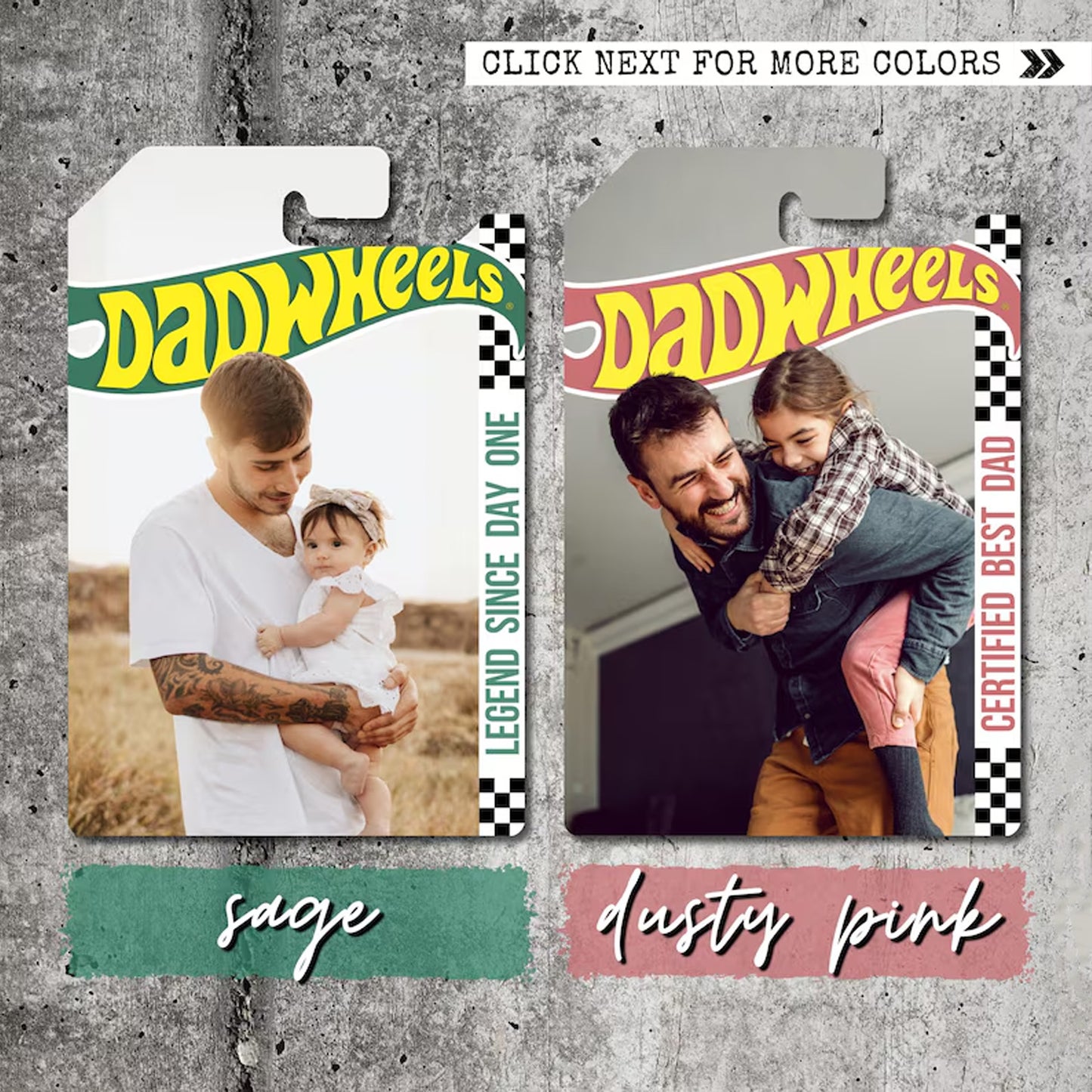 Personalized HotWheels Packaging for Dad, Fathers Day Custom Collector Gift 685090