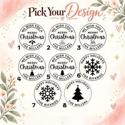 Personalized Christmas Cookie Stamp & Cutter, Custom Family Name Baking Tool, Christmas Gift for Bakers 686946 WFD