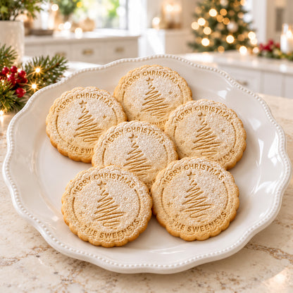 Personalized Christmas Cookie Cutter & Stamp, Custom Family Name Christmas Tree Baking Stamp 686742 WFD