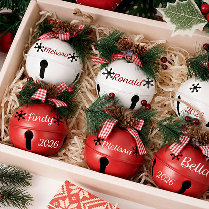 Personalized Christmas Jingle Bell Ornament, Custom Name 2026 Holiday Tree Decoration, Family Christmas Gift 685899