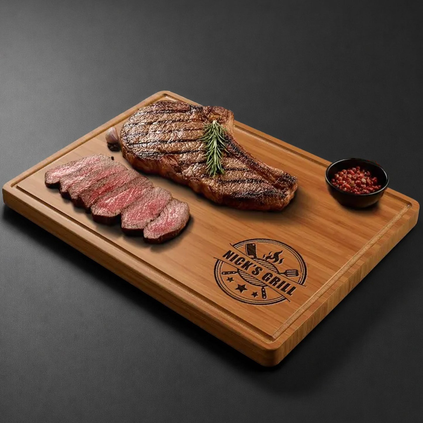 Personalized BBQ Cutting Board, Custom Grilling Board Gift for Dad Grandpa, Father’s Day Gift for Men 685003