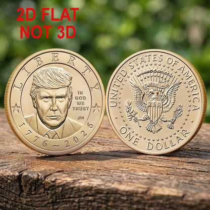 Donald Trump Commemorative Coin, USA 250th Anniversary Coin, 1776-2026 Patriotic Trump Keepsake 686132
