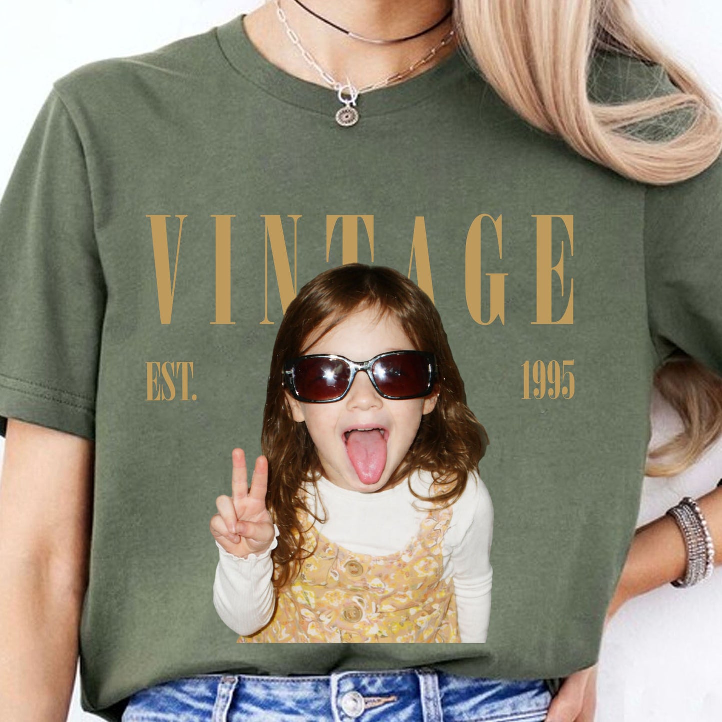 Personalized Vintage Photo Shirt, Custom Year Birthday Shirt, Custom Age Tee, Retro Birthday Gift 685243