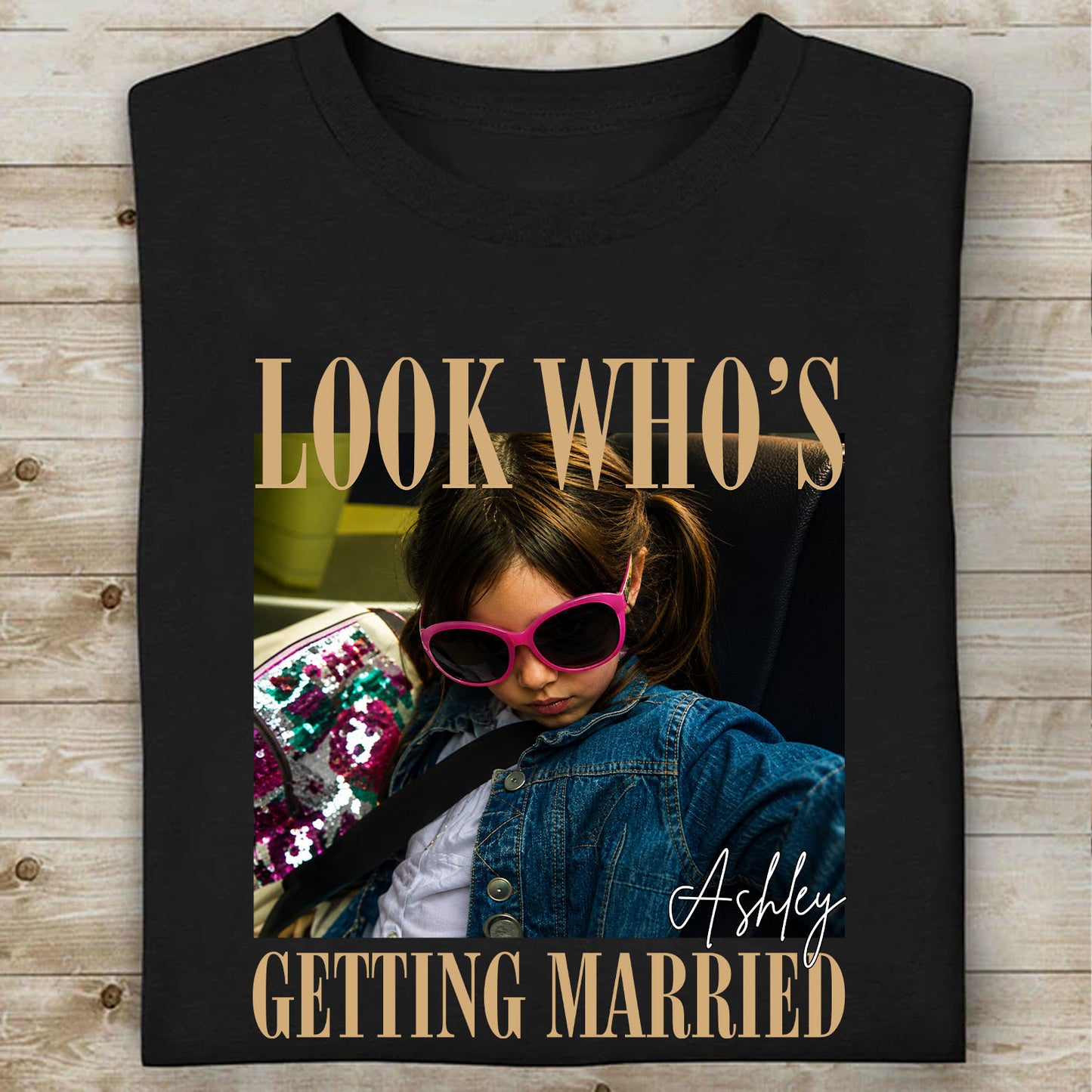 Custom Photo Look Who's Getting Married Shirt, Personalized Bride Tee, Bachelorette Party Gift 685637
