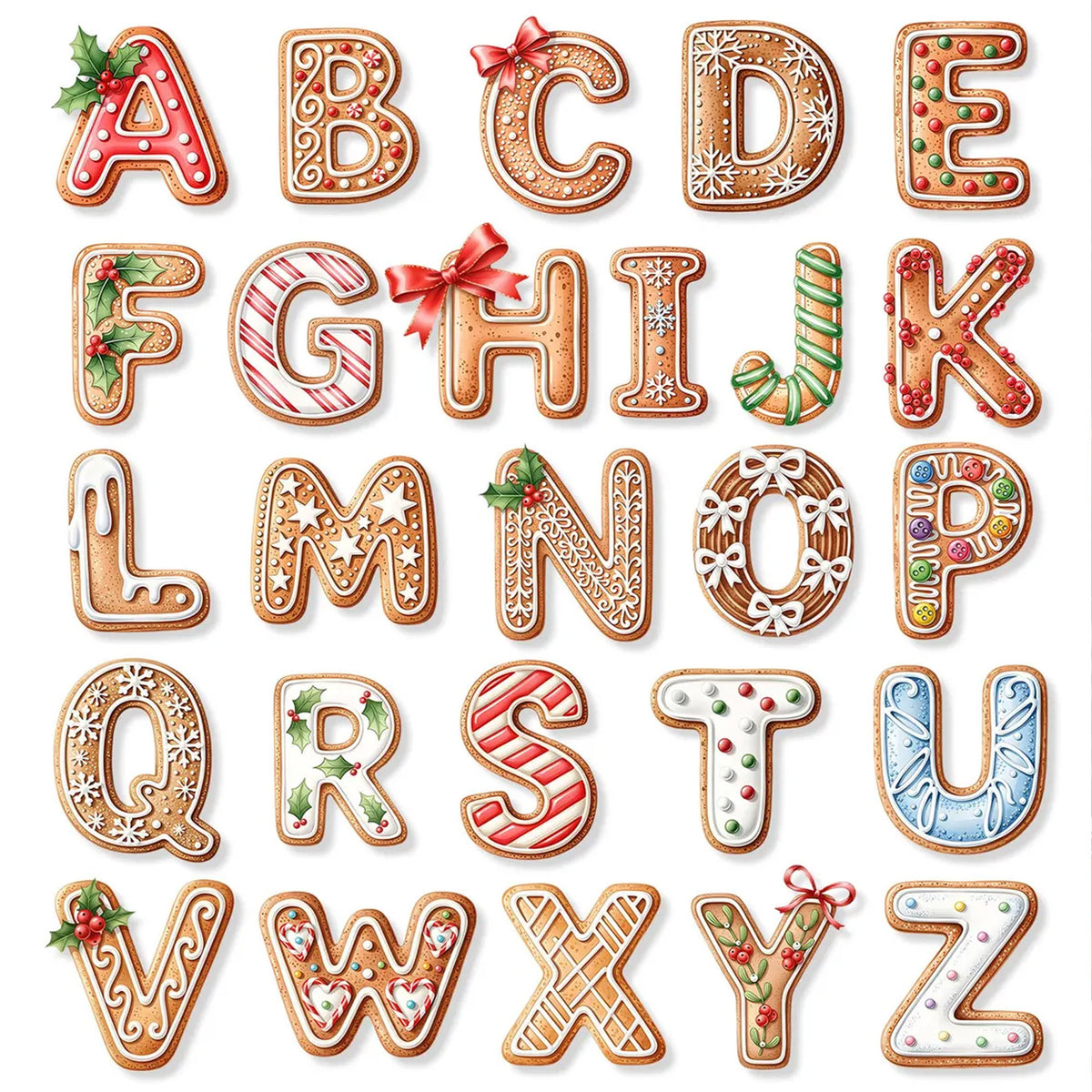 Personalized Gingerbread Name Wooden Ornament, Custom Kids Name Christmas Ornament 686165 WFD