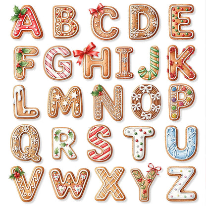 Personalized Gingerbread Name Wooden Ornament, Custom Kids Name Christmas Ornament 686165 WFD
