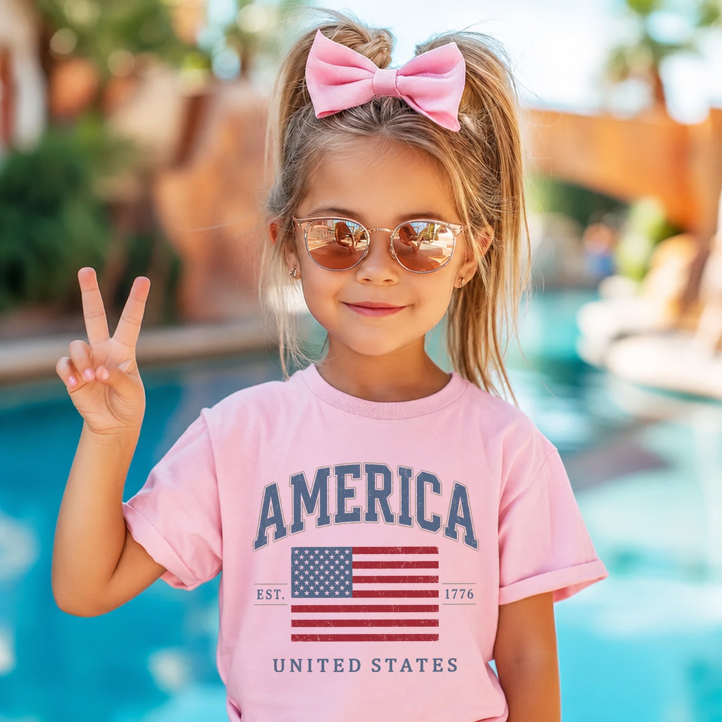 250 Years USA Flag Kids Shirt, America Est. 1776 Patriotic Tee, United States 4th of July Youth Shirt 685472