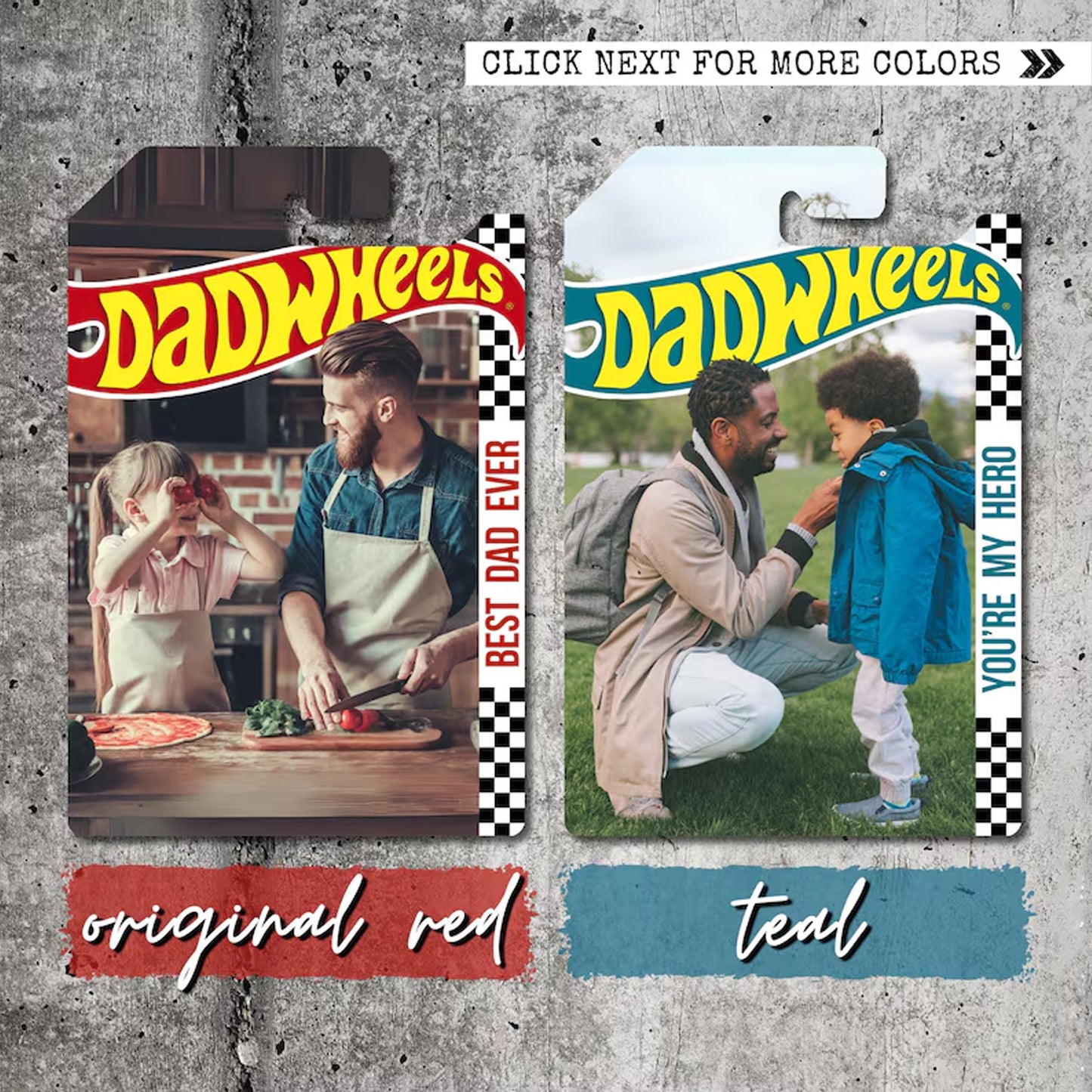 Personalized HotWheels Packaging for Dad, Fathers Day Custom Collector Gift 685090