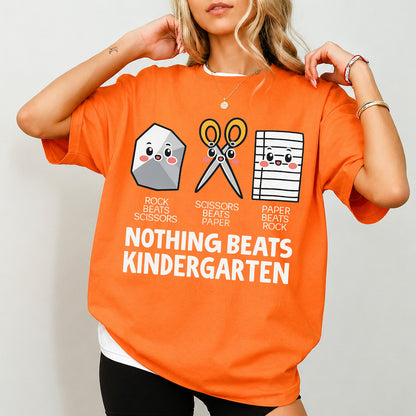 Nothing Beats Kindergarten Shirt, Kindergarten Teacher Tee, Funny Back to School Shirt 685733