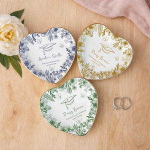 Personalized Graduation Jewelry Dish, Custom Name Trinket Dish, Ring Dish Gift for Daughter, Class of 2026 Gift 684746