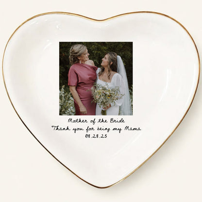 Custom Photo Jewelry Dish for Mum | Personalized Name Ceramic Trinket Tray | Mother's Day Gift 684309 WFD