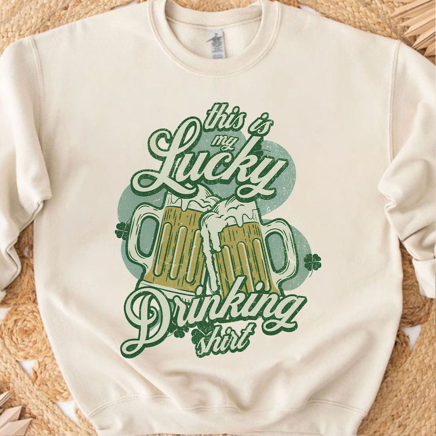 This Is My Lucky Drinking Bright Shirt | Funny St. Patrick’s Day Beer Tee | Irish Drinking Party Shirt 684399
