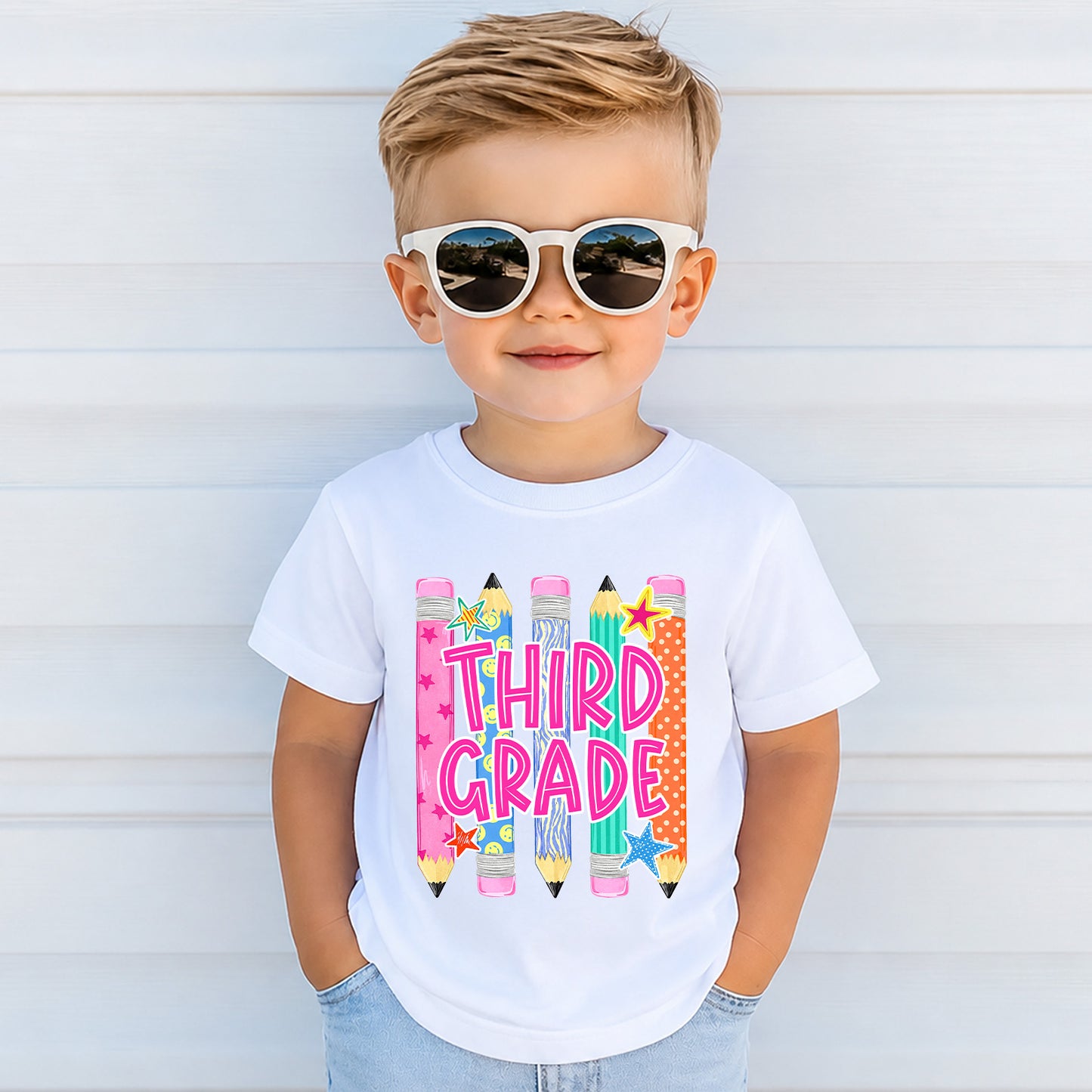 Personalized Grade Level Kids Shirt, Back to School Tee, Preschool First Second Third Fourth Fifth Sixth Grade Shirt 685565