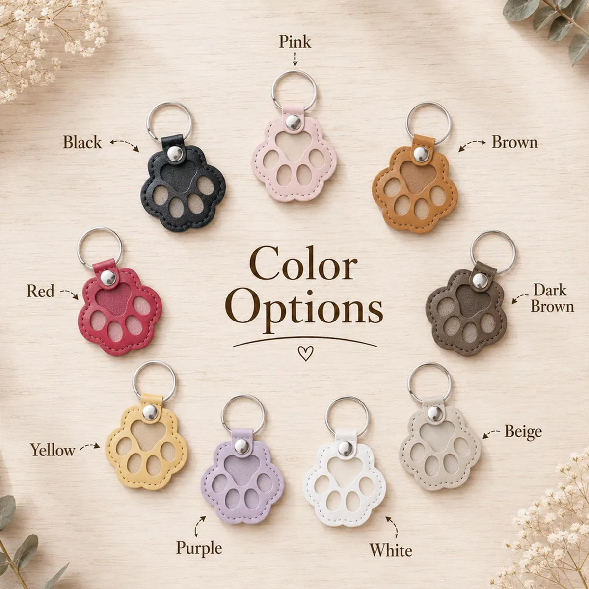 Personalized Pet Fur Keepsake Keychain, Custom Photo Paw Hair Holder Keychain, Dog Cat Memorial Gift 686761 WFD