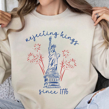 250 Years Rejecting Kings Since 1776 Shirt, Liberal 4th of July Tee, Patriotic Progressive Protest Shirt 685359