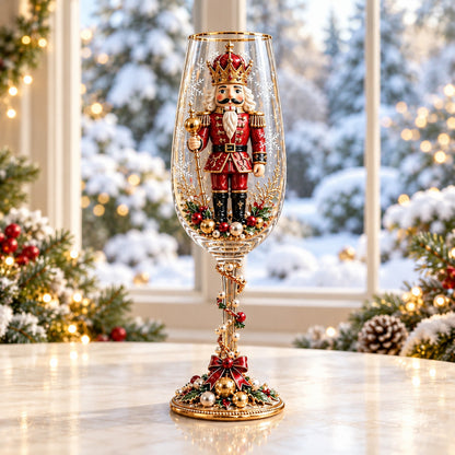 Christmas Stemless Champagne Glasses Set, Festive Holiday Drinking Glasses, Christmas Gift Set 686696 WFD